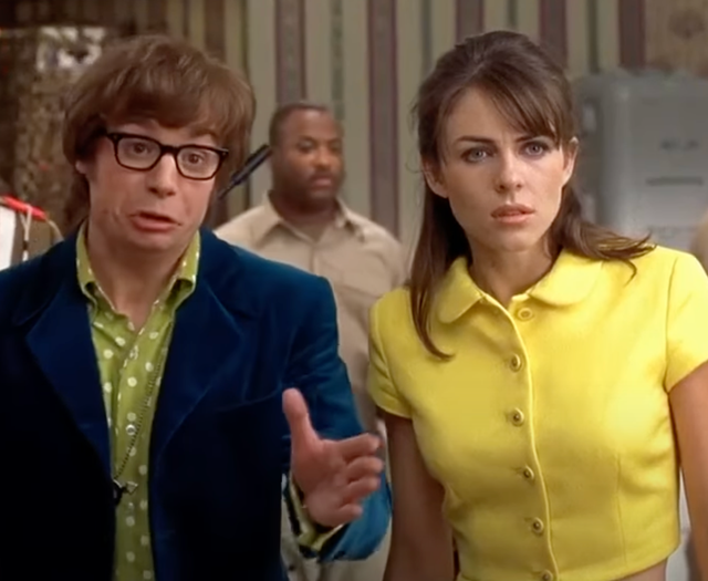 <p>Mike Myers and Elizabeth Hurley in ‘Austin Powers: International Man of Mystery'</p>