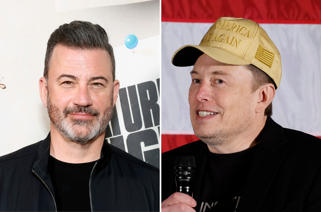 <p>Jimmy Kimmel and Elon Musk</p>