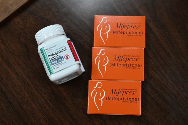 <p>Containers of mifepristone and misoprostol, the two drugs used to perform a medical abortion. The top supplier of abortion pills in the US said they received more than 5,000 orders in the first 12 hours after Donald Trump secured his second White House victory</p>