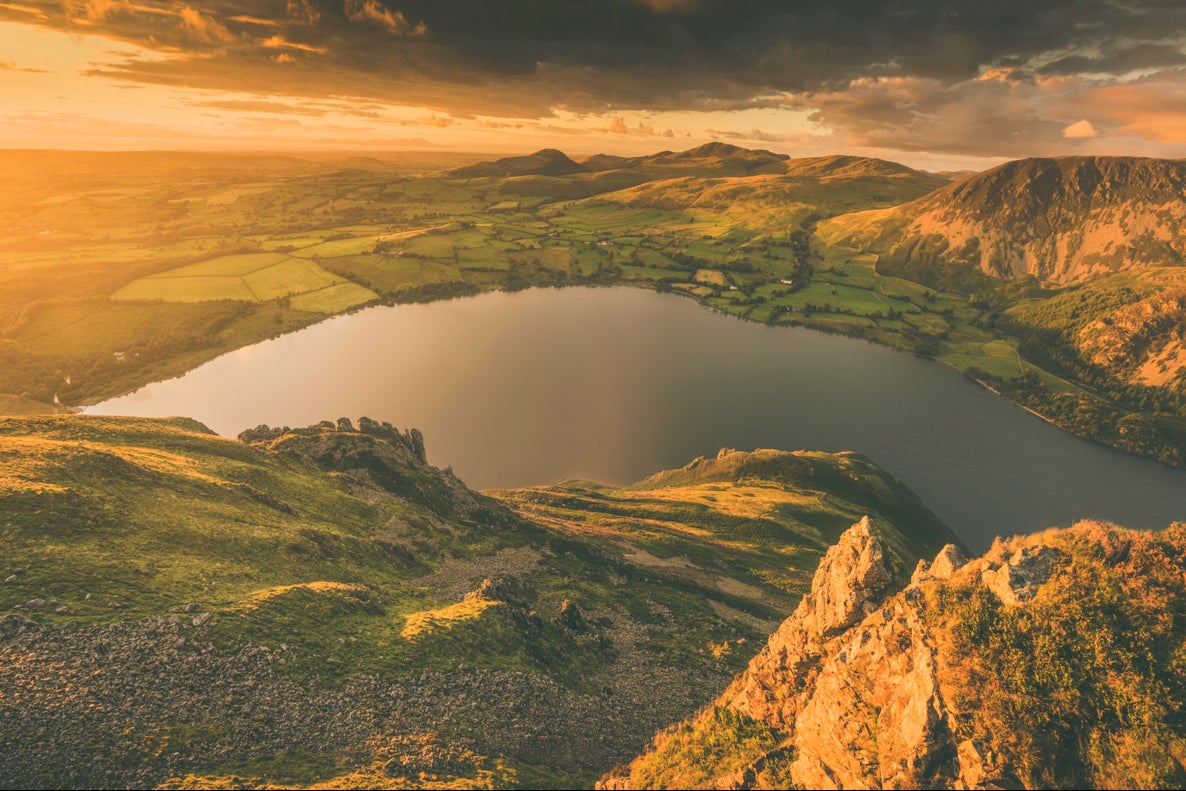 The trail continues through the Lake District, stopping at beauty spots such as Ennerdale Water