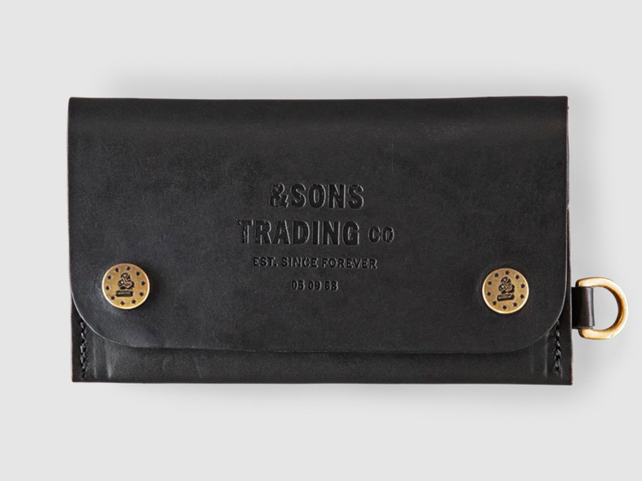 &Sons black leather wallet