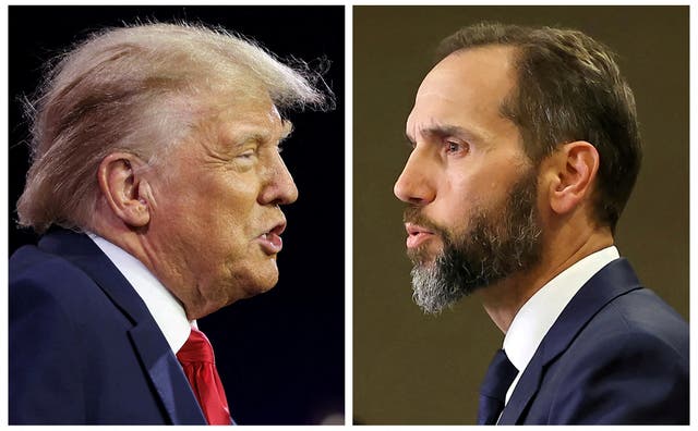 <p>Special counsel Jack Smith, right, is planning his next steps in a sprawling election interference case against Donald Trump. </p>