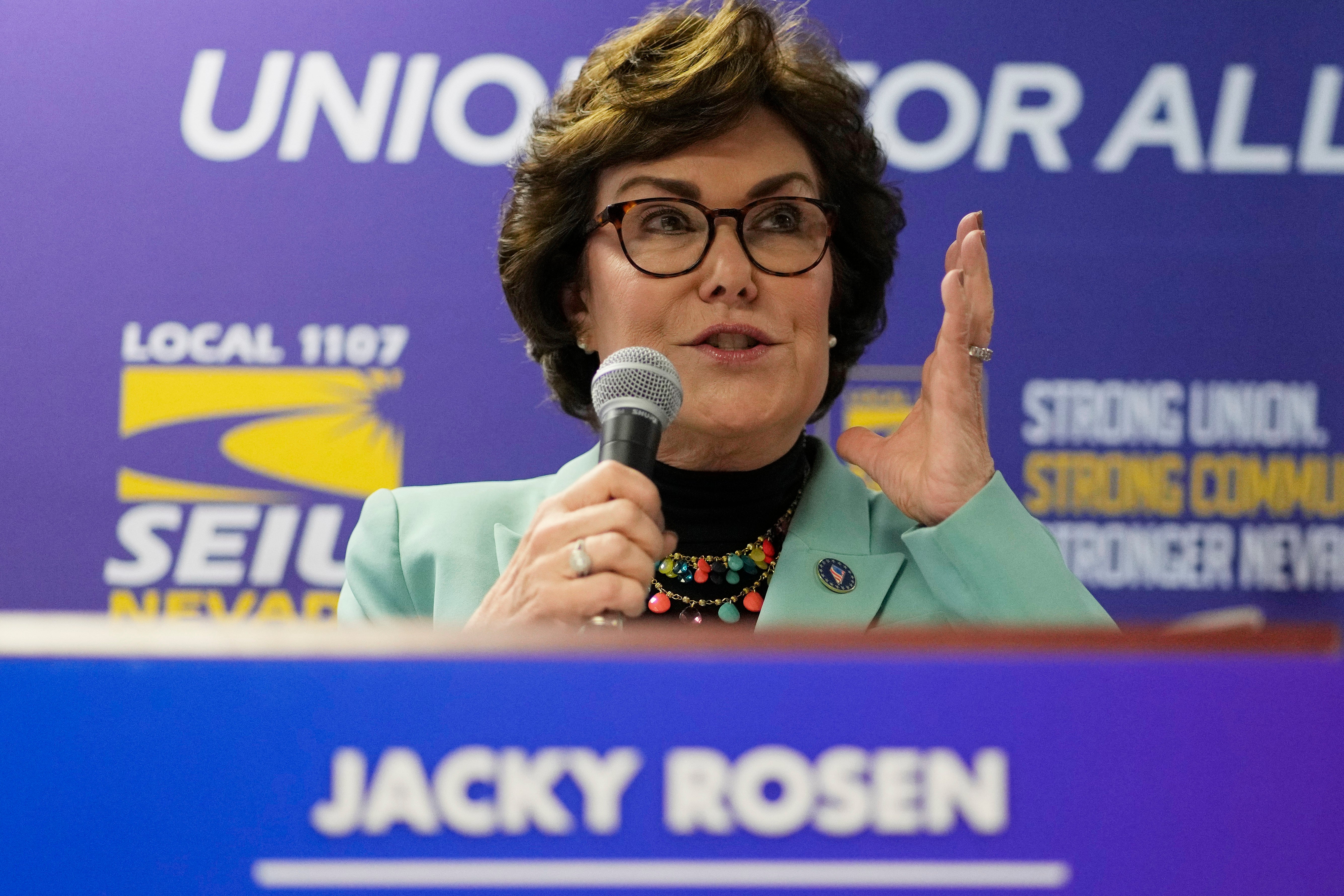 Democrat Jacky Rosen has held onto her US Senate seat in Nevada