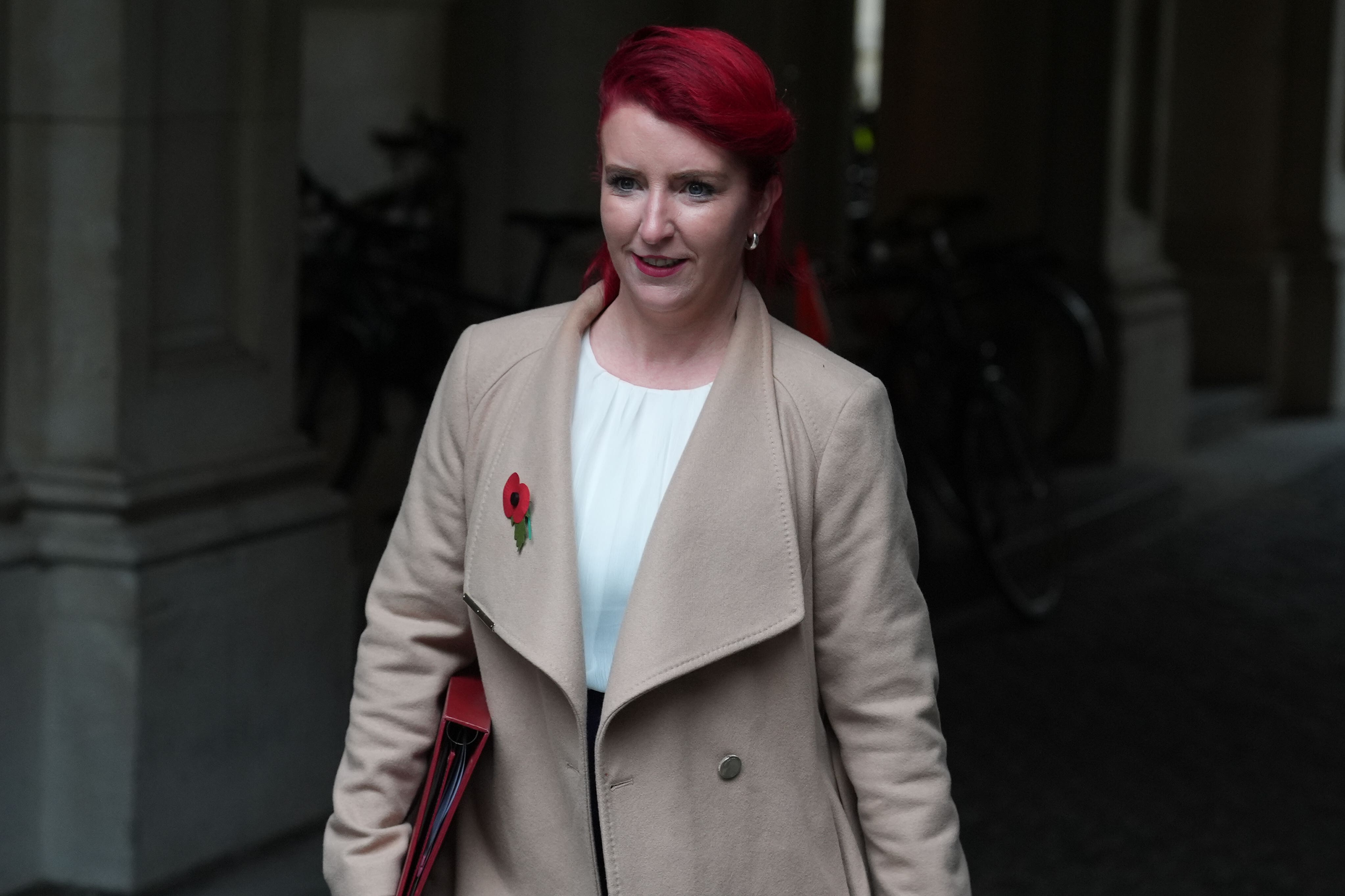 Transport Secretary Louise Haigh arrives in Downing Street, London (Lucy North/PA)