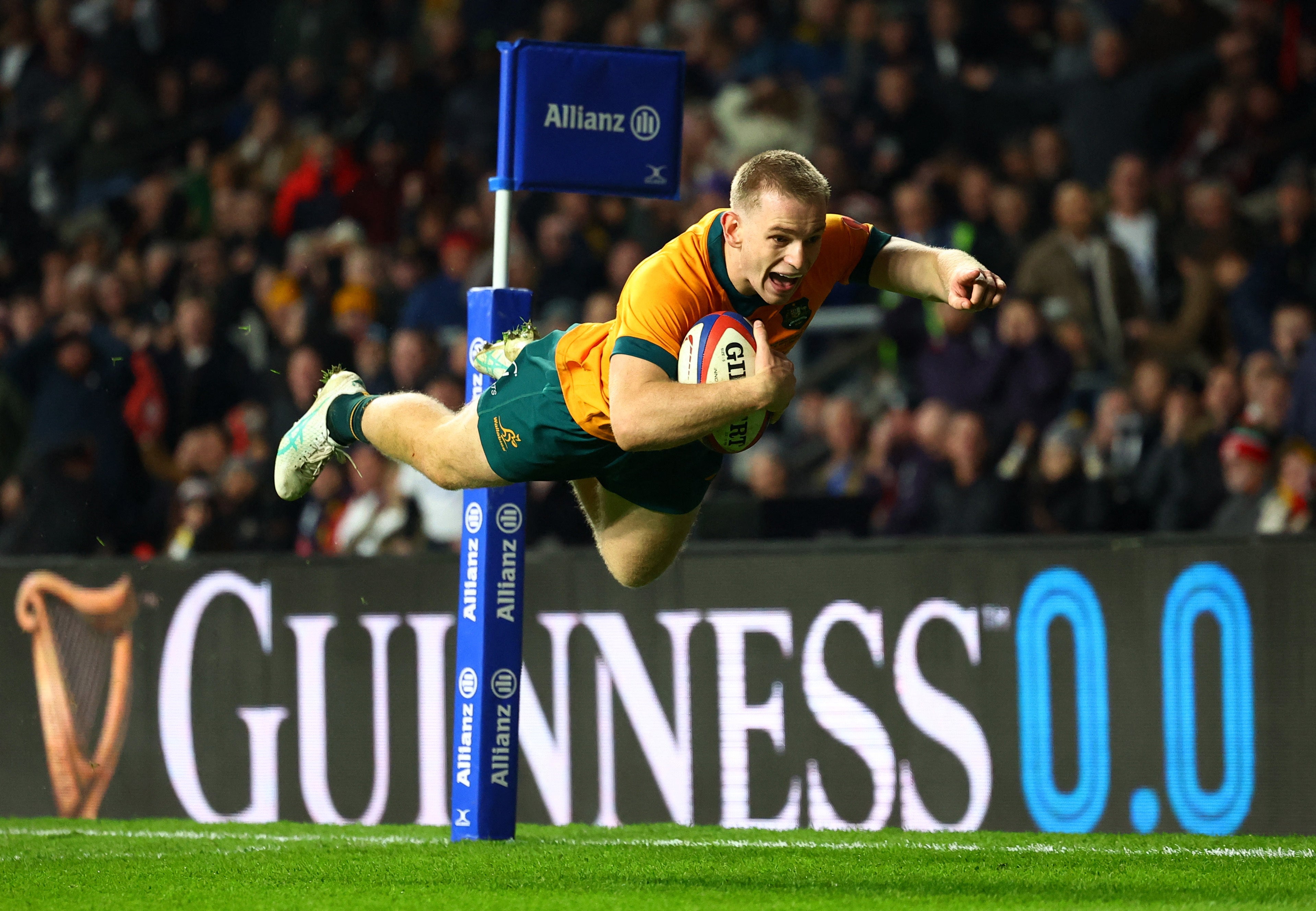 Max Jorgensen scored the match-winning try