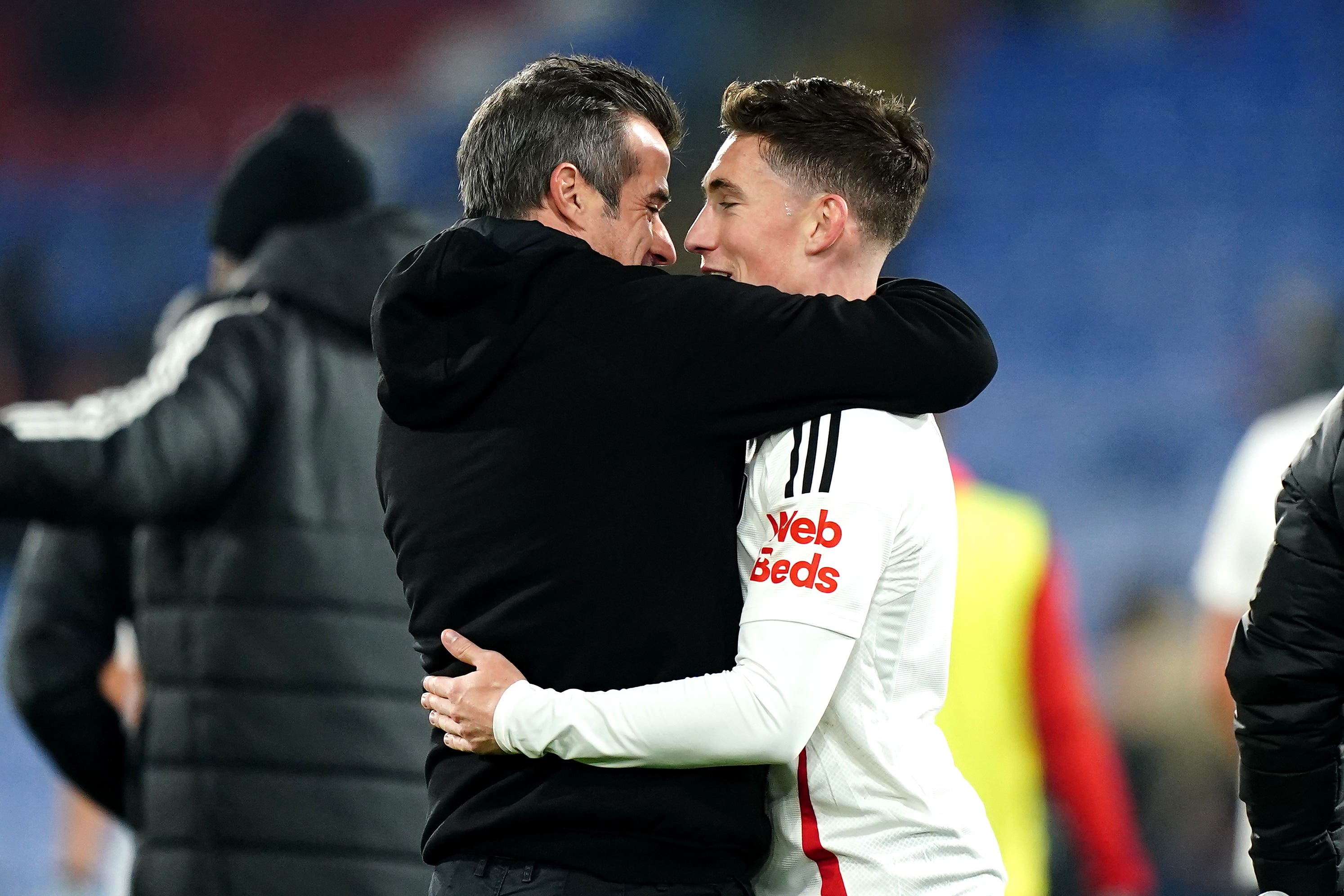 Fulham manager Marco Silva (left) and Harry Wilson (Zac Goodwin/PA)