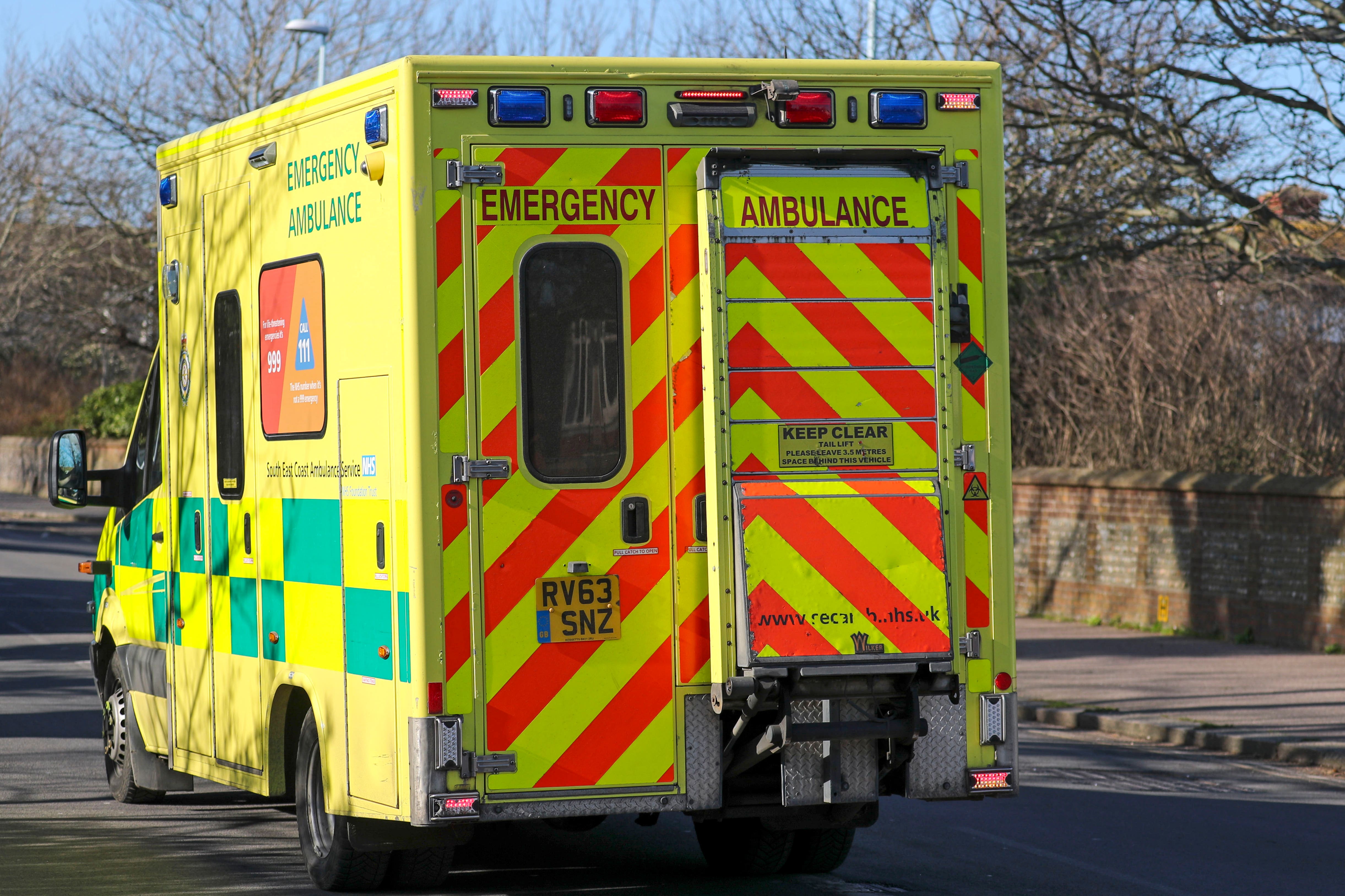 Emergency services were called to called to a Grove Place near the junction with Carshalton Road, Banstead, shortly after 4pm on Saturday (PA)