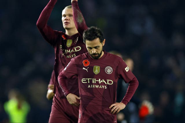 <p>Man City fell to a fourth straight loss </p>