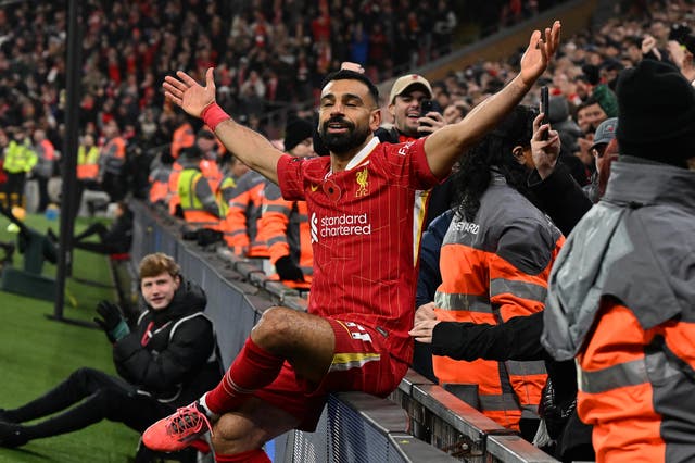 <p>Mohamed Salah wrapped up victory for Liverpool </p>