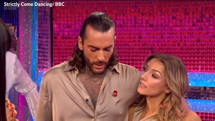 <p>Strictly’s Pete Wicks and Jowita Przystal in tears after he dedicates dance to ‘person who matters most’.</p>