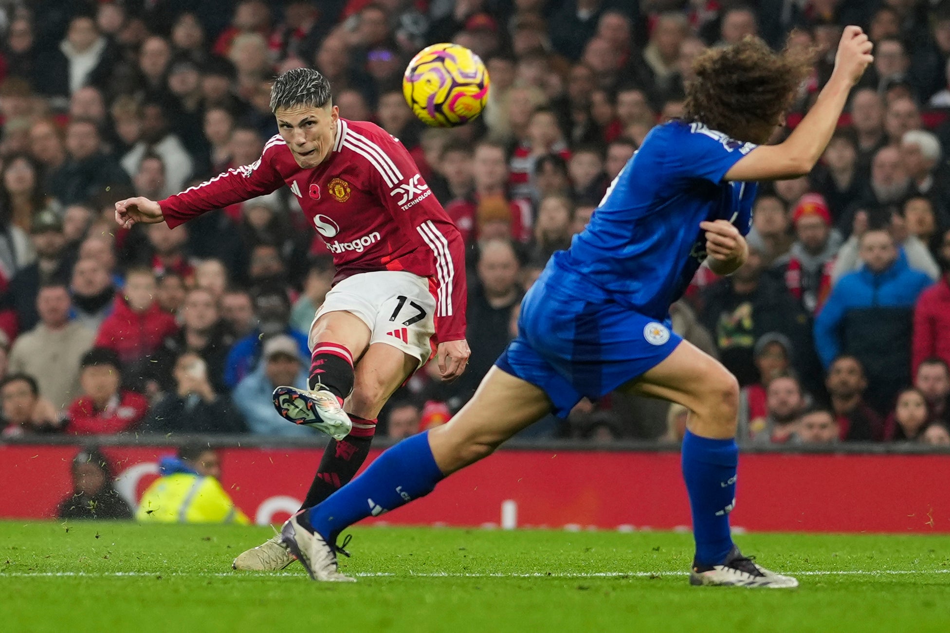 Alejandro Garnacho scored United’s third goal with Fernandes getting the assist