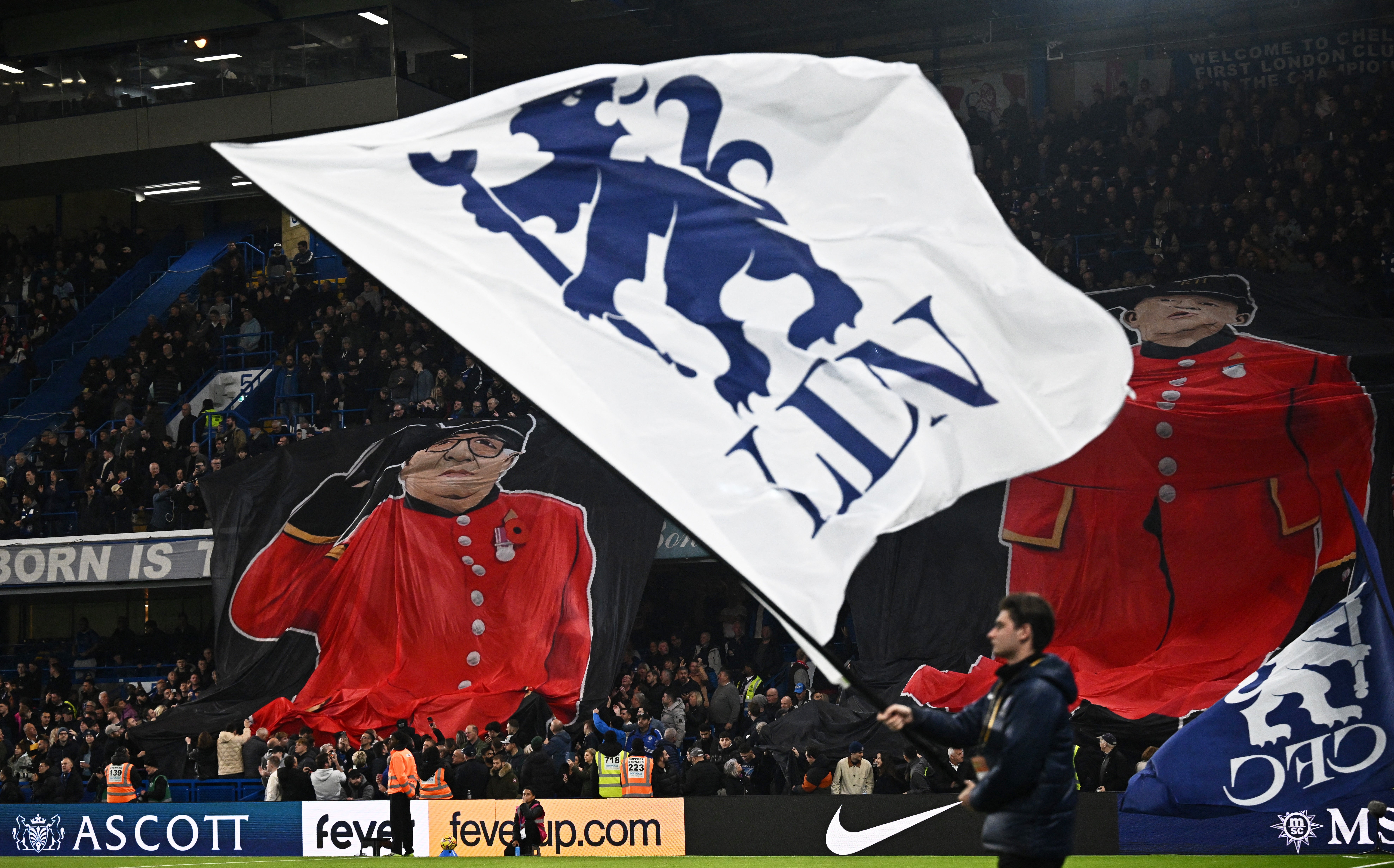 Chelsea rememberance commemorations at Stamford Bridge