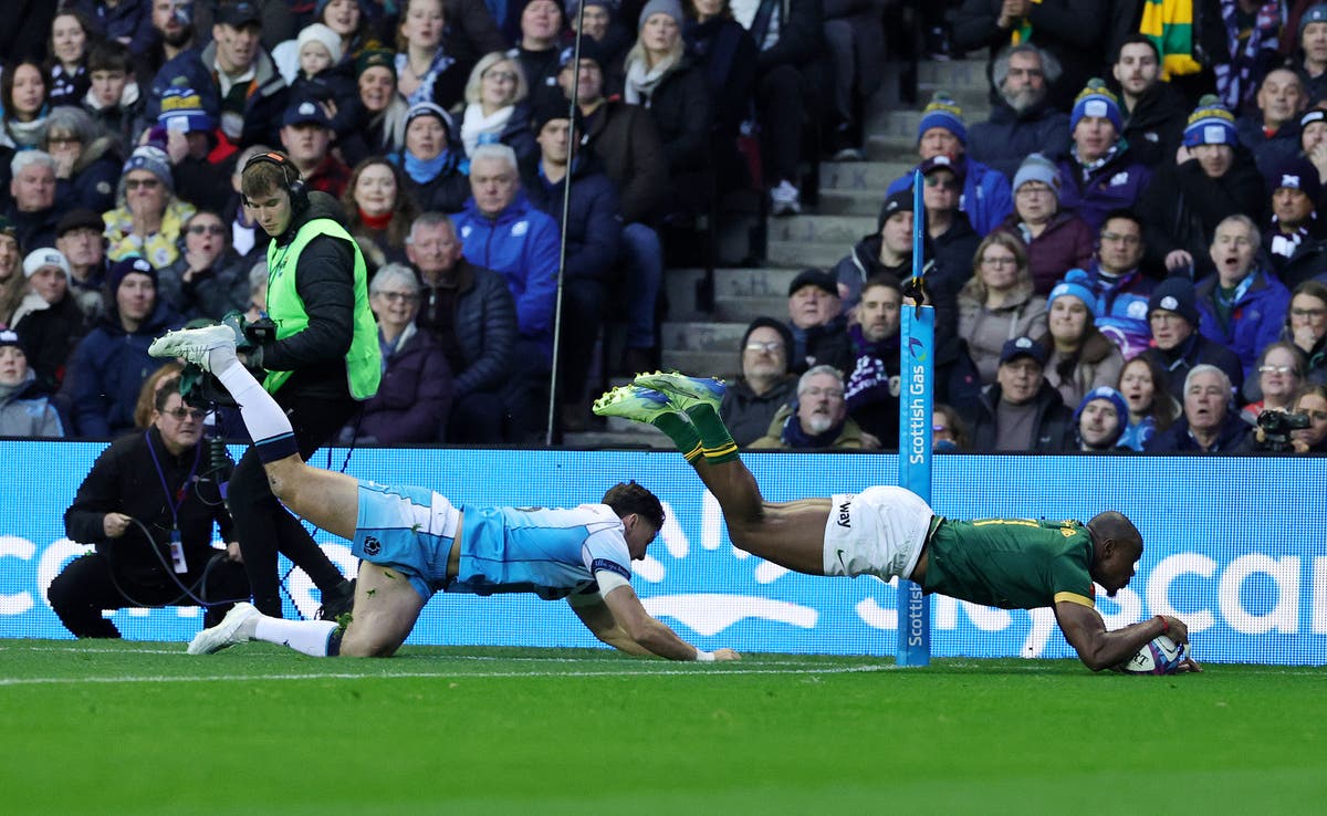 Scrappy Springboks surge to victory over battling Scotland