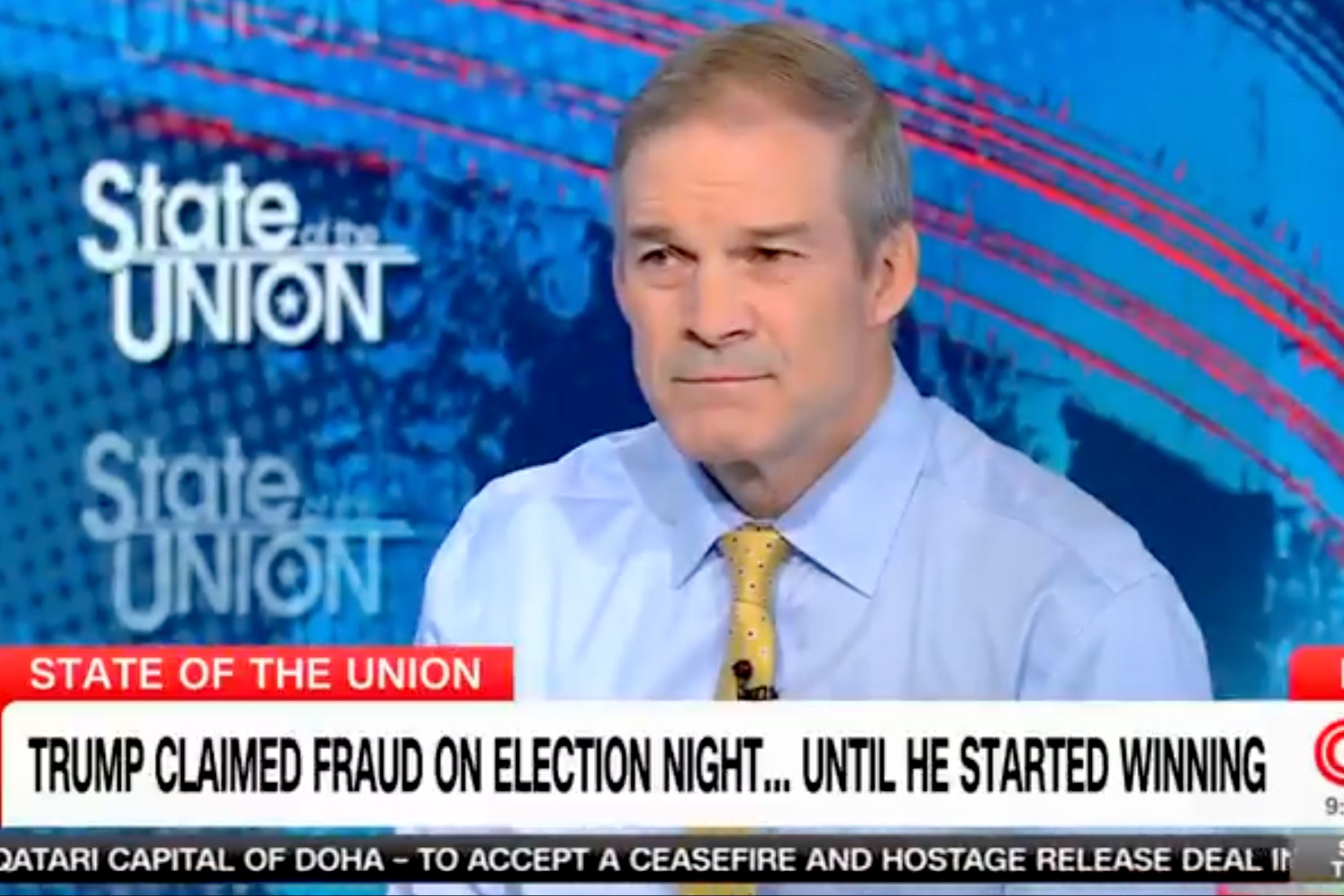 Jim Jordan was confronted by CNN’s Dana Bash on Sunday over GOP election fraud claims