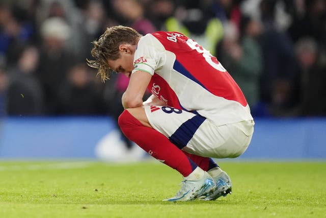 Arsenal were held to a draw by Chelsea at Stamford Bridge (John Walton/PA)