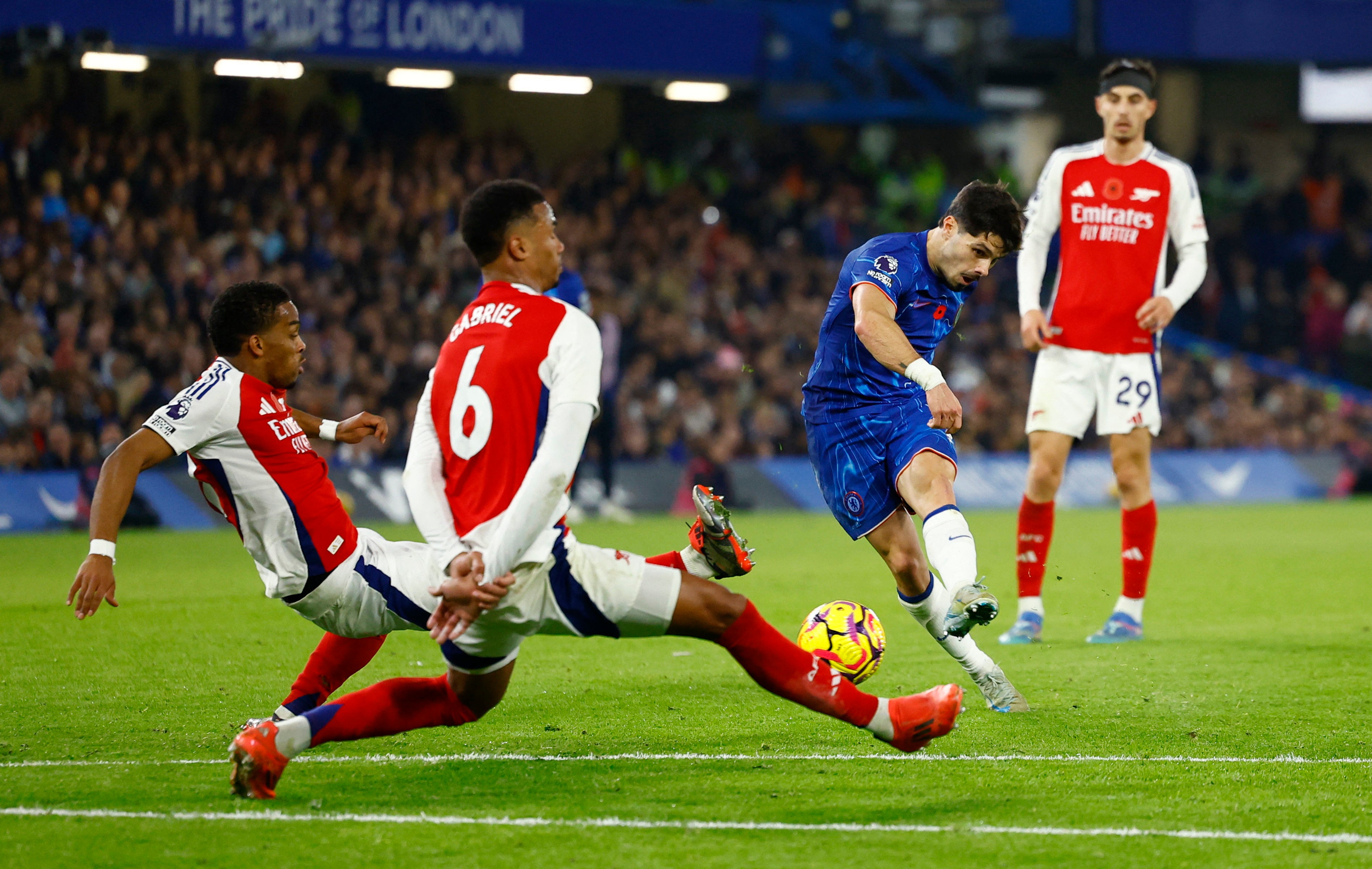 Pedro Neto fires Chelsea level with his left foot