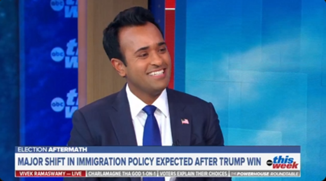 <p>Former presidential contender Vivek Ramaswamy was evasive about his future plans on ABC’s This Week</p>