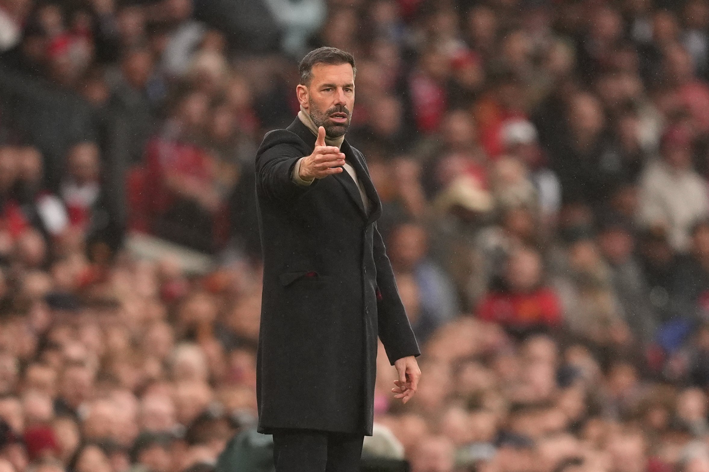 Ruud van Nistelrooy took charge of his final match as interim manager on Sunday (Martin Rickett/PA)