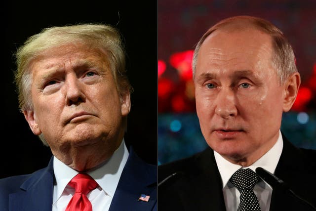 <p>Donald Trump spoke with Vladimir Putin soon after winning the 2024 presidential election to speak about the Russia–Ukraine war </p>