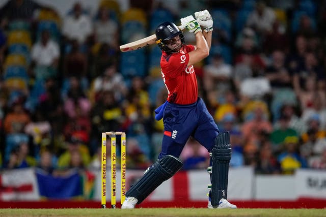Jos Buttler underpinned England’s victory (Ricardo Mazalan/AP)
