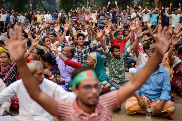 Bangladesh Hindu Protest