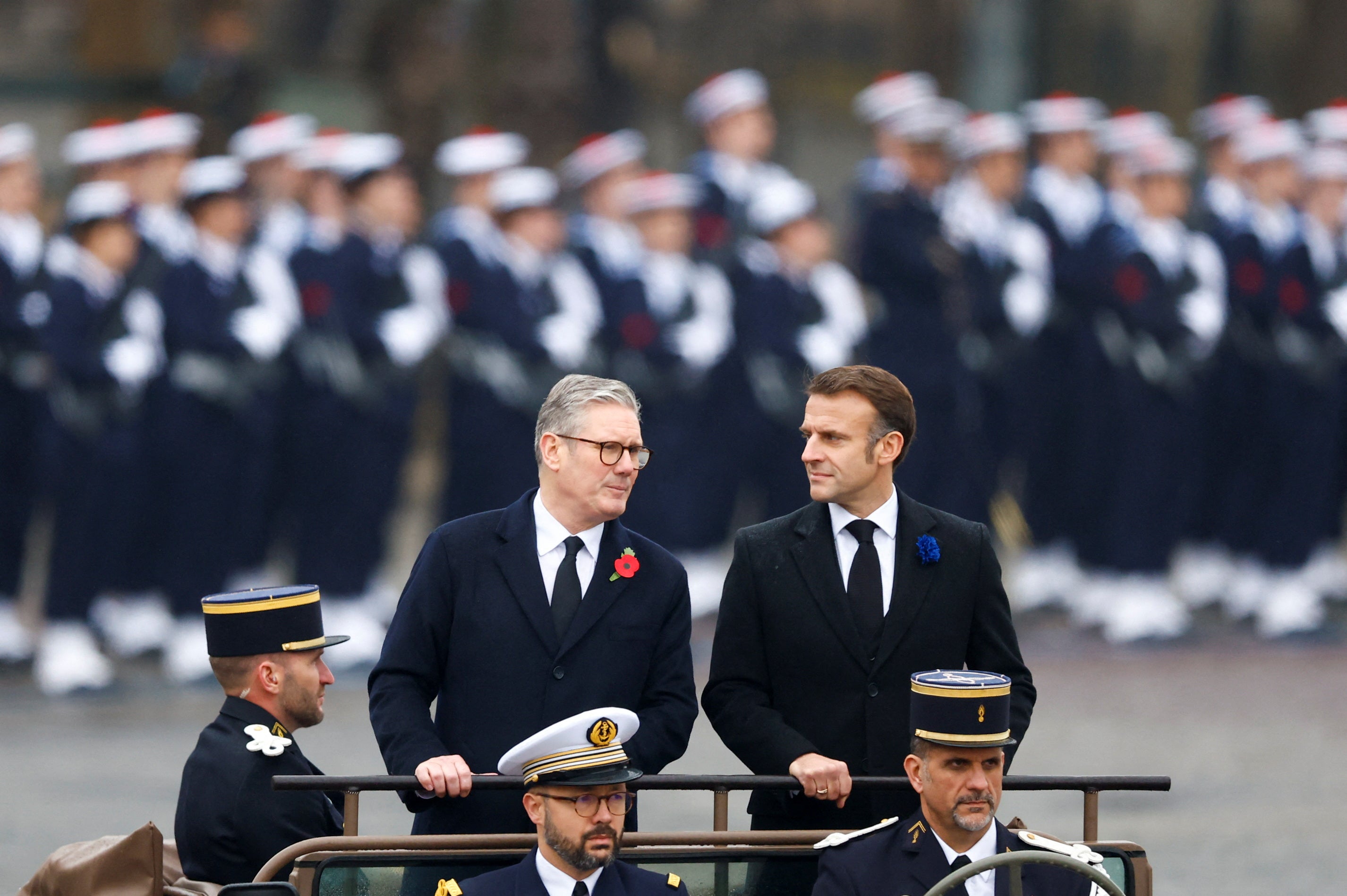 Politics tamfitronics Sir Keir Starmer has joined Emmanuel Macron for Armistice Day