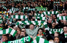 Remembrance Sunday tribute stopped after nine seconds as Celtic fans sing pro-IRA songs