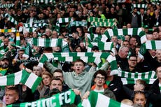 Remembrance Sunday tribute stopped after nine seconds as Celtic fans sing pro-IRA songs