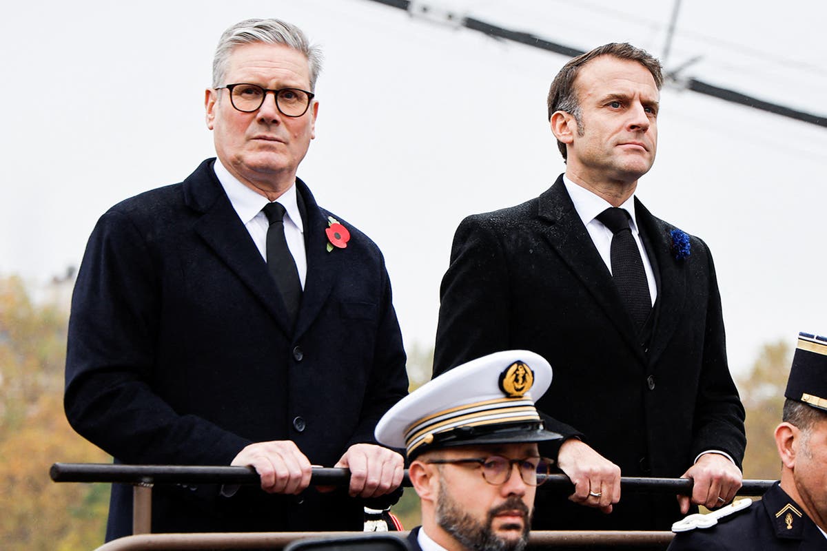 Starmer and Macron double down on ‘unwavering’ support for Ukraine - UK politics live