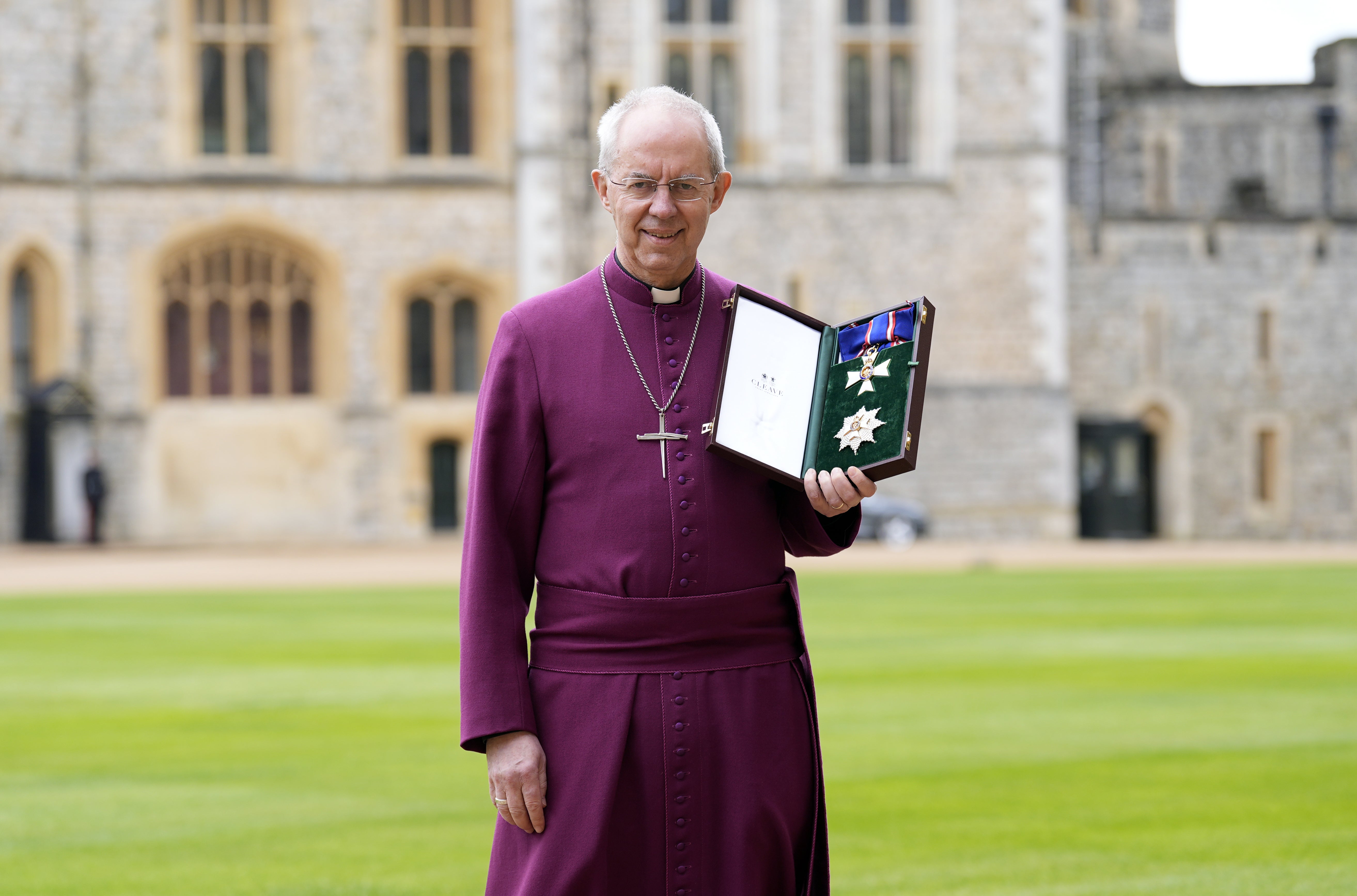 Mr Welby was made a Knight Grand Cross of the Royal Victorian Order earlier this year