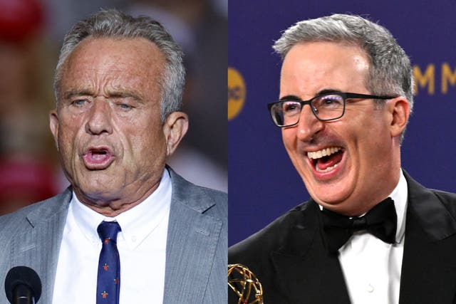 <p>John Oliver mocked Donald Trump’s potential cabinet picks, including Robert F Kennedy Jr, as ‘a deep bench of idiots, freaks and wannabe tough guys’</p>