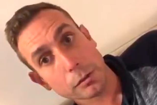 <p>The video appears to show Premier League referee David Coote</p>