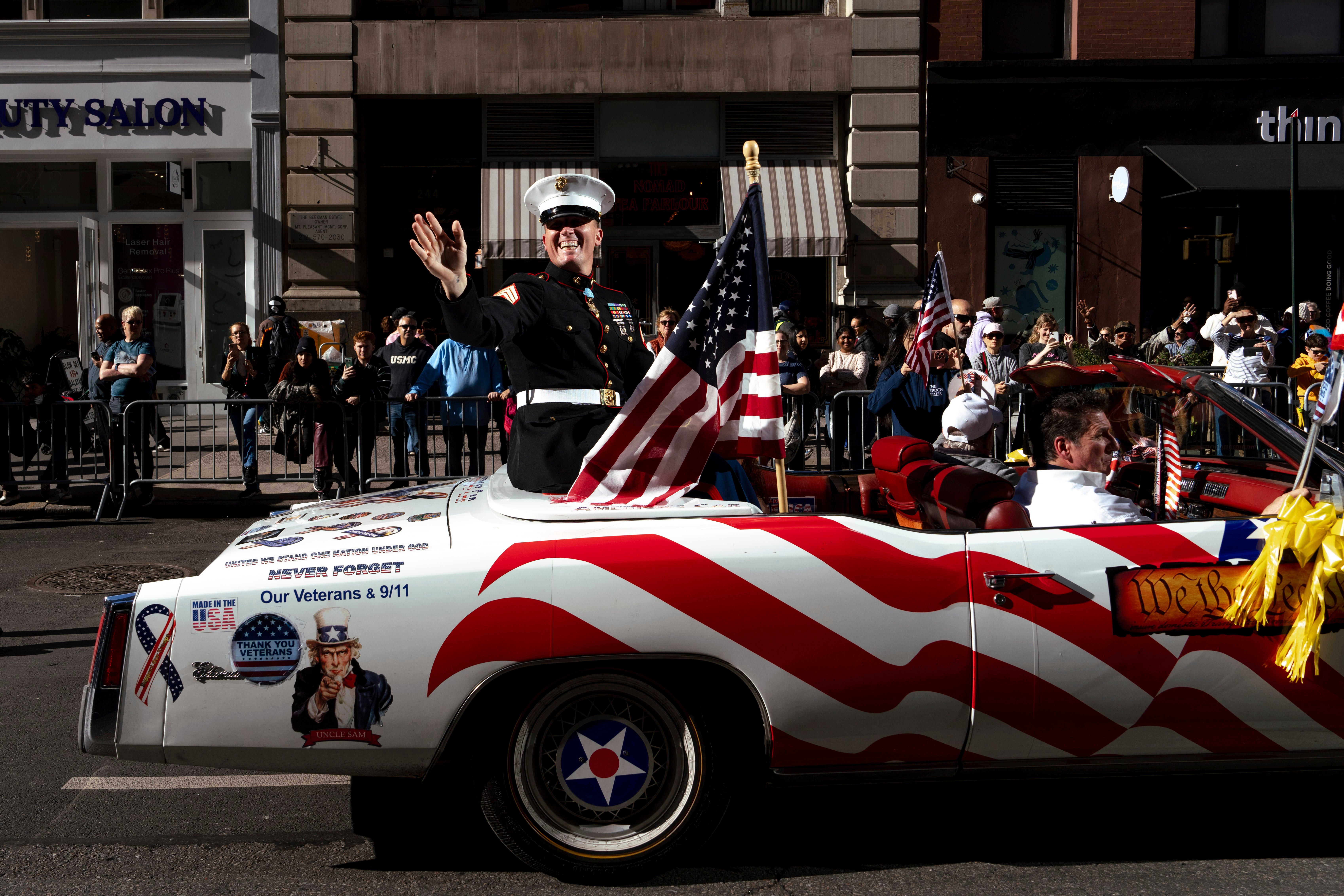 APTOPIX Veterans Day Parade