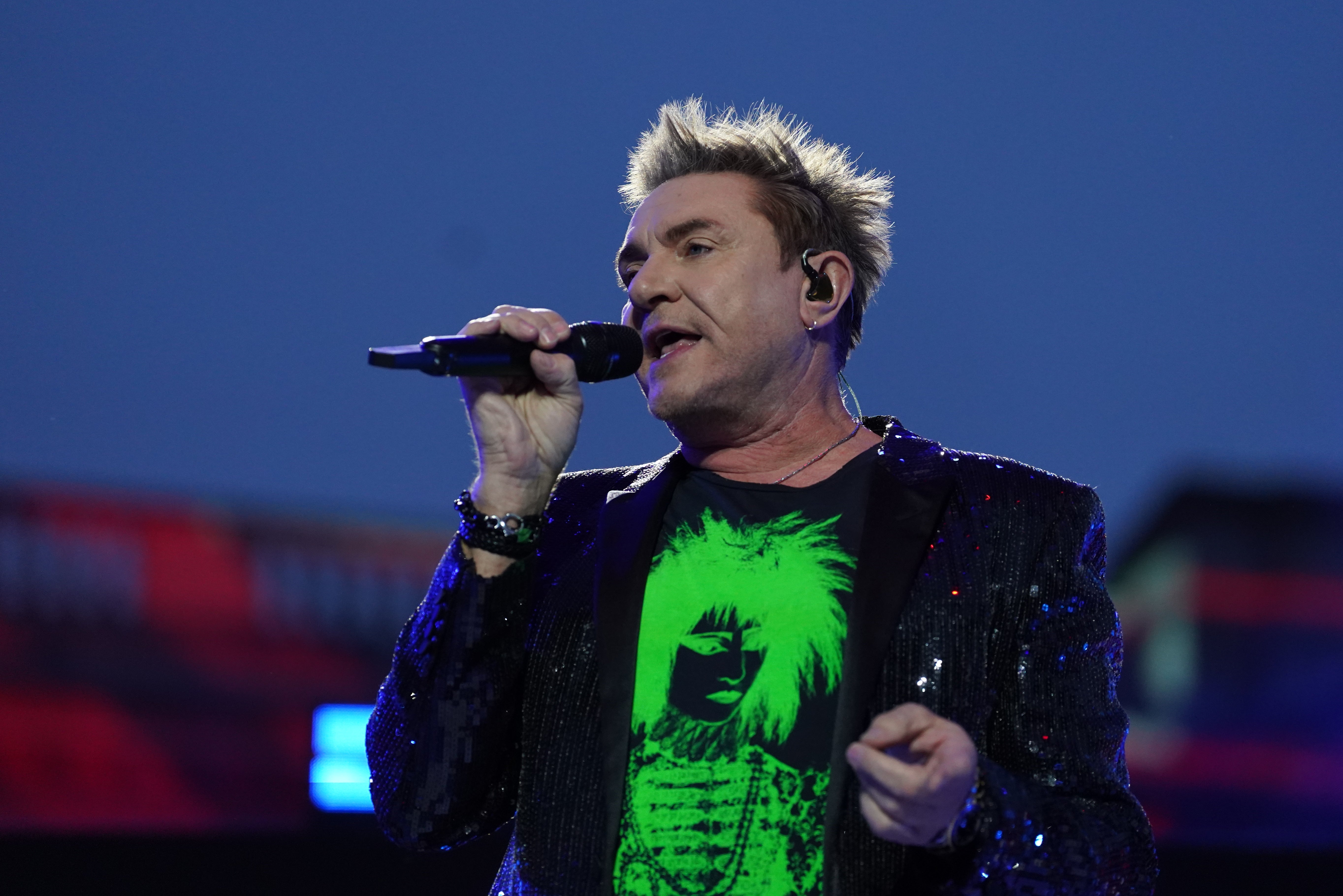 Simon Le Bon performed with Duran Duran at Queen Elizabeth II’s Platinum Jubilee party in 2022