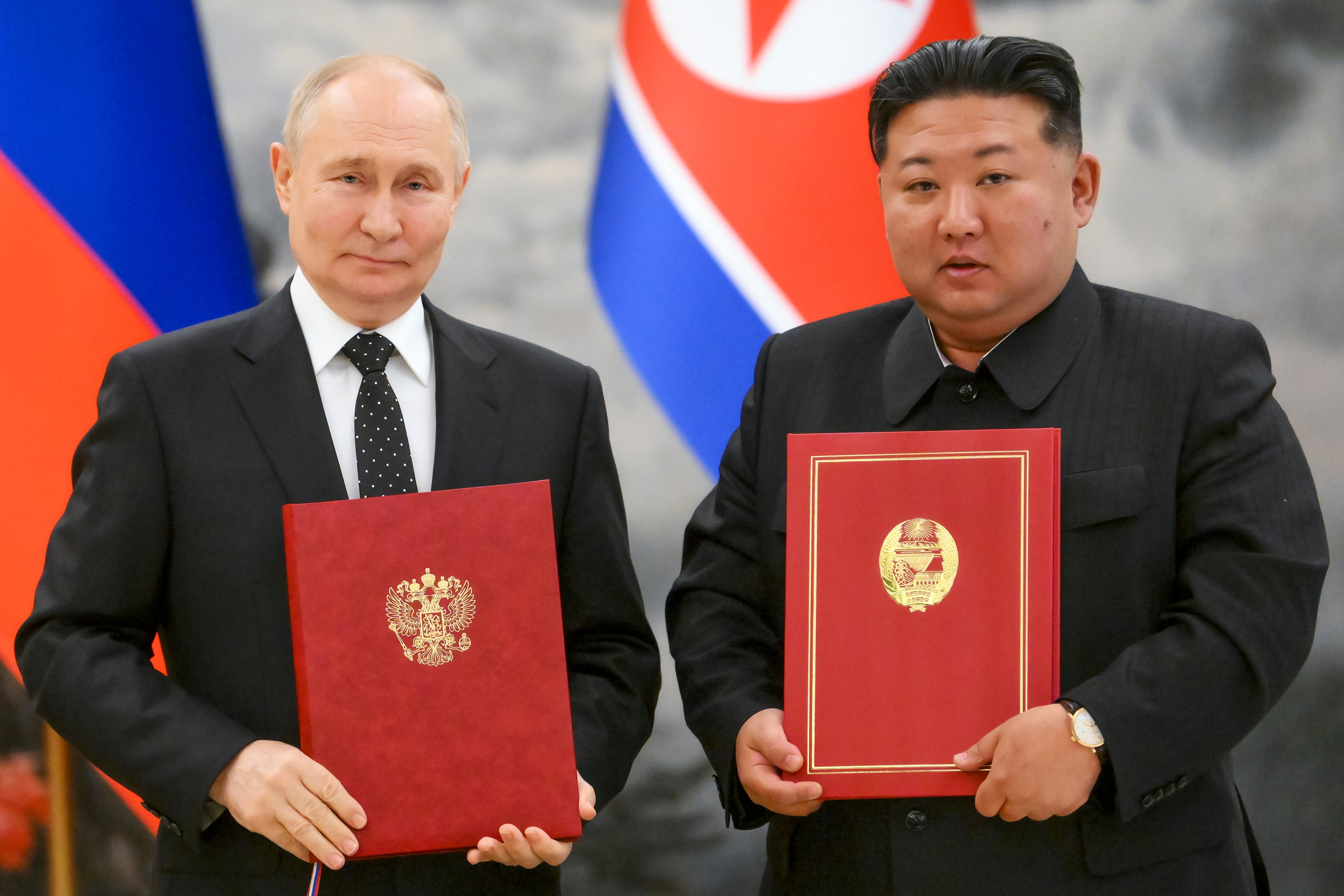 Putin and Kim Jong Un