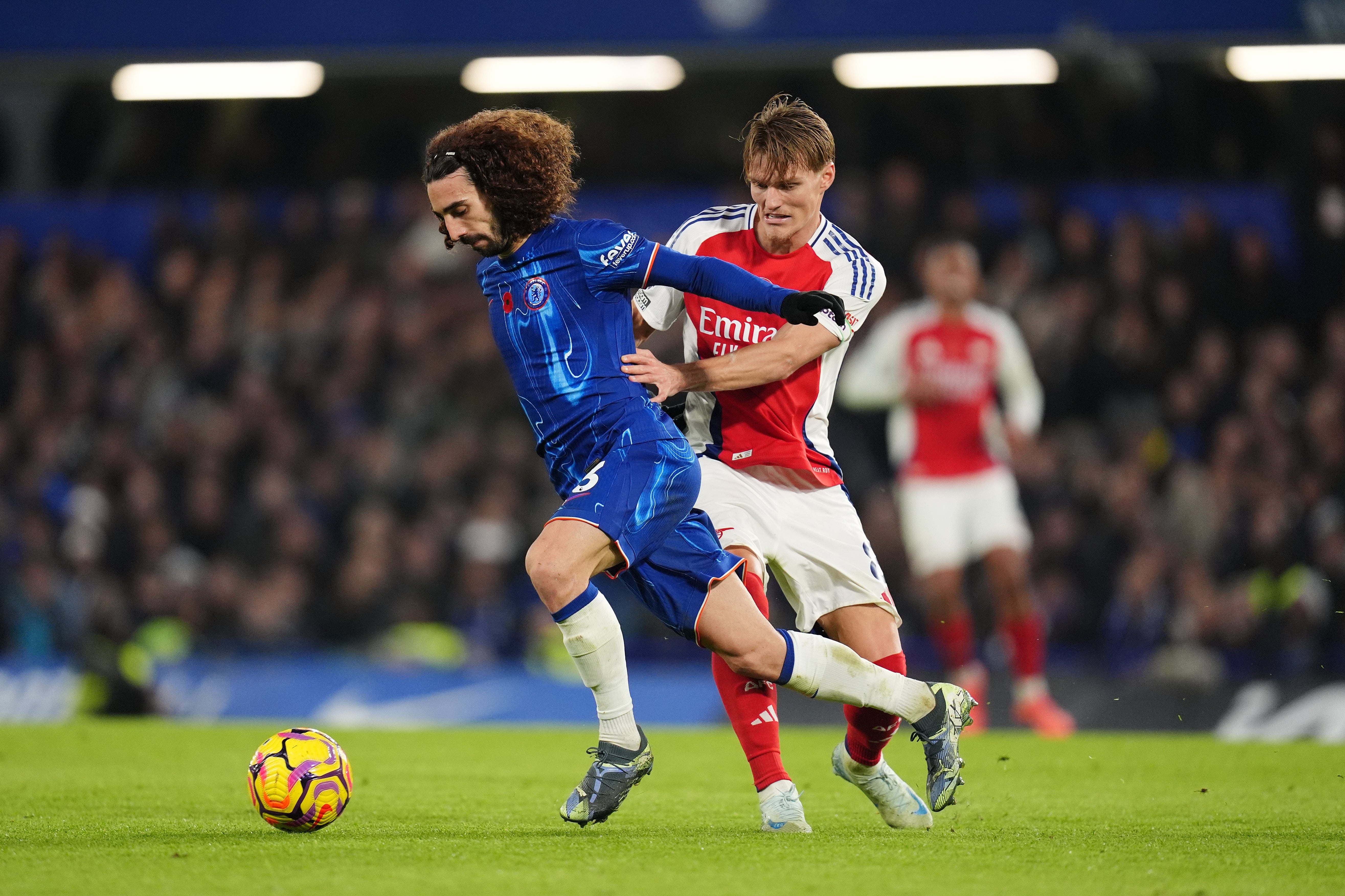 Martin Odegaard made his first start for Arsenal since August against Chelsea