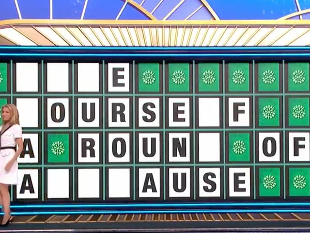<p>‘Wheel of Fortune’ board</p>