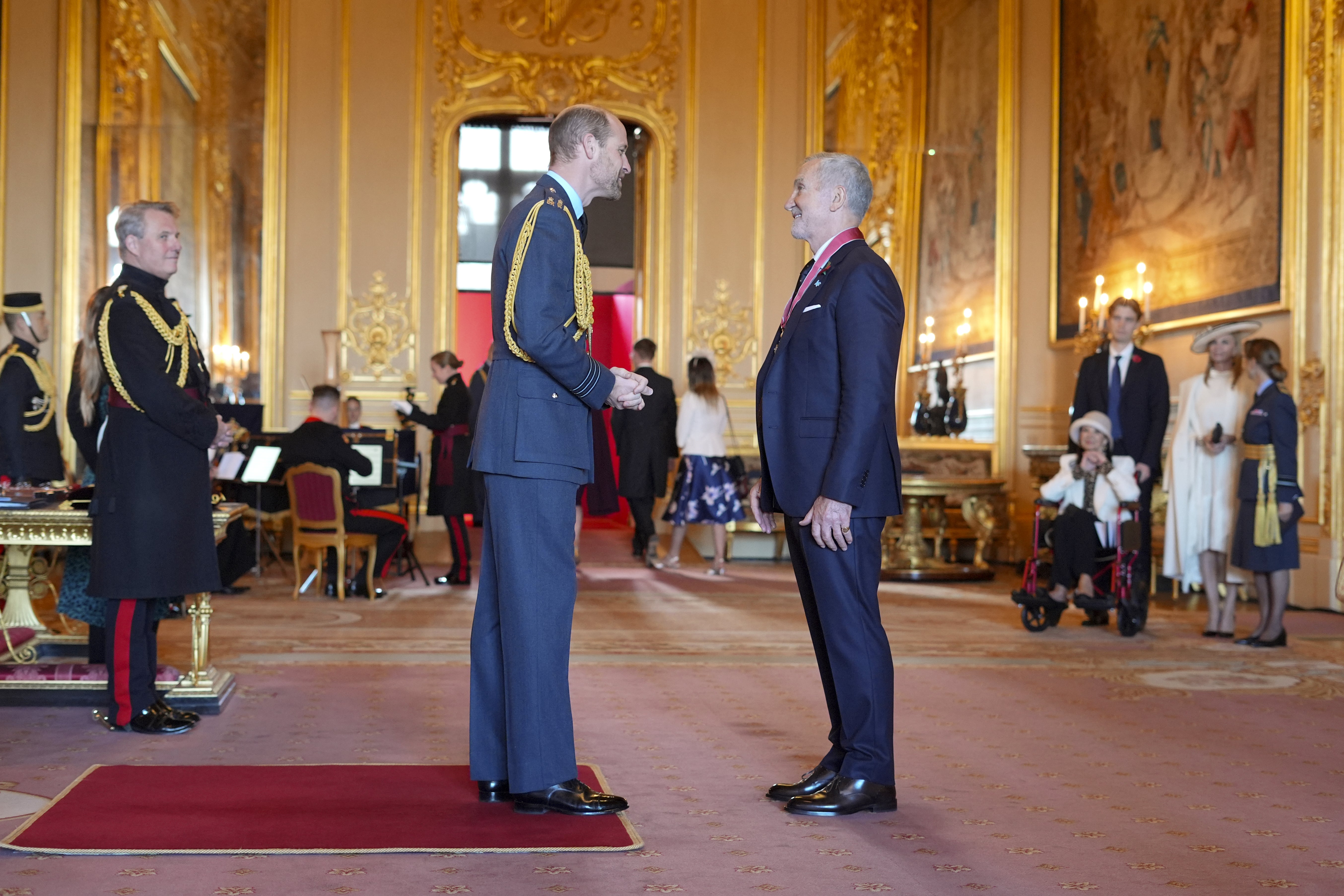 Souness was made a CBE by William during the investiture ceremony (PA Wire)
