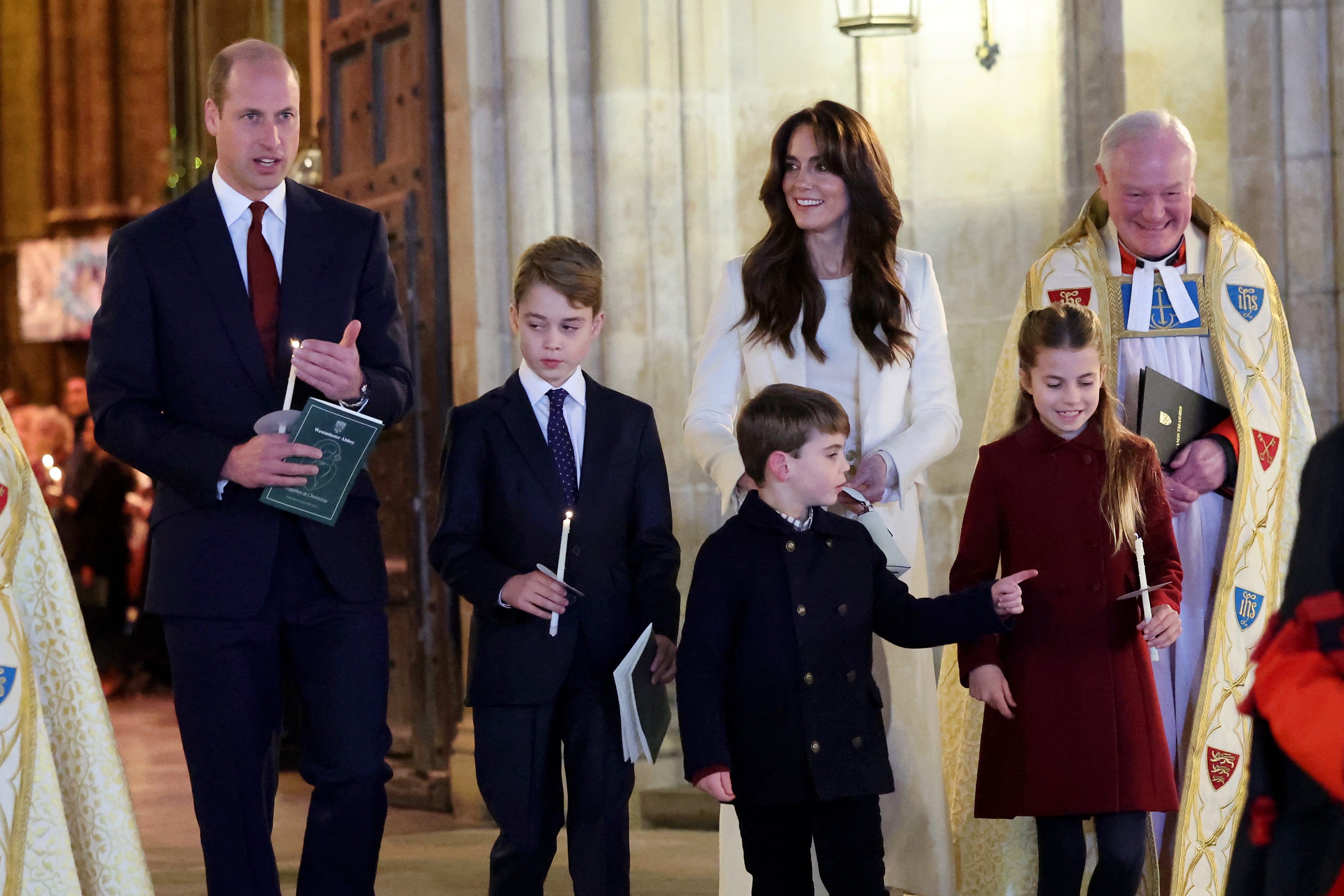 The Wales’ at the Together At Christmas Service at Westminster Abbey last year