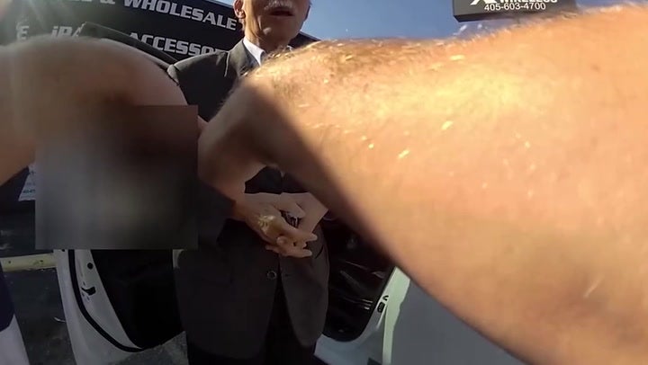 <p>Bodycam video shows 71-year-old man being body slammed by Oklahoma City police.</p>