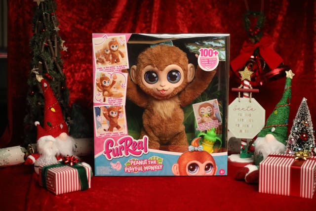 <p>FurReal Peanut the Playful Monkey. (Toy Retailers Association/PA)</p>