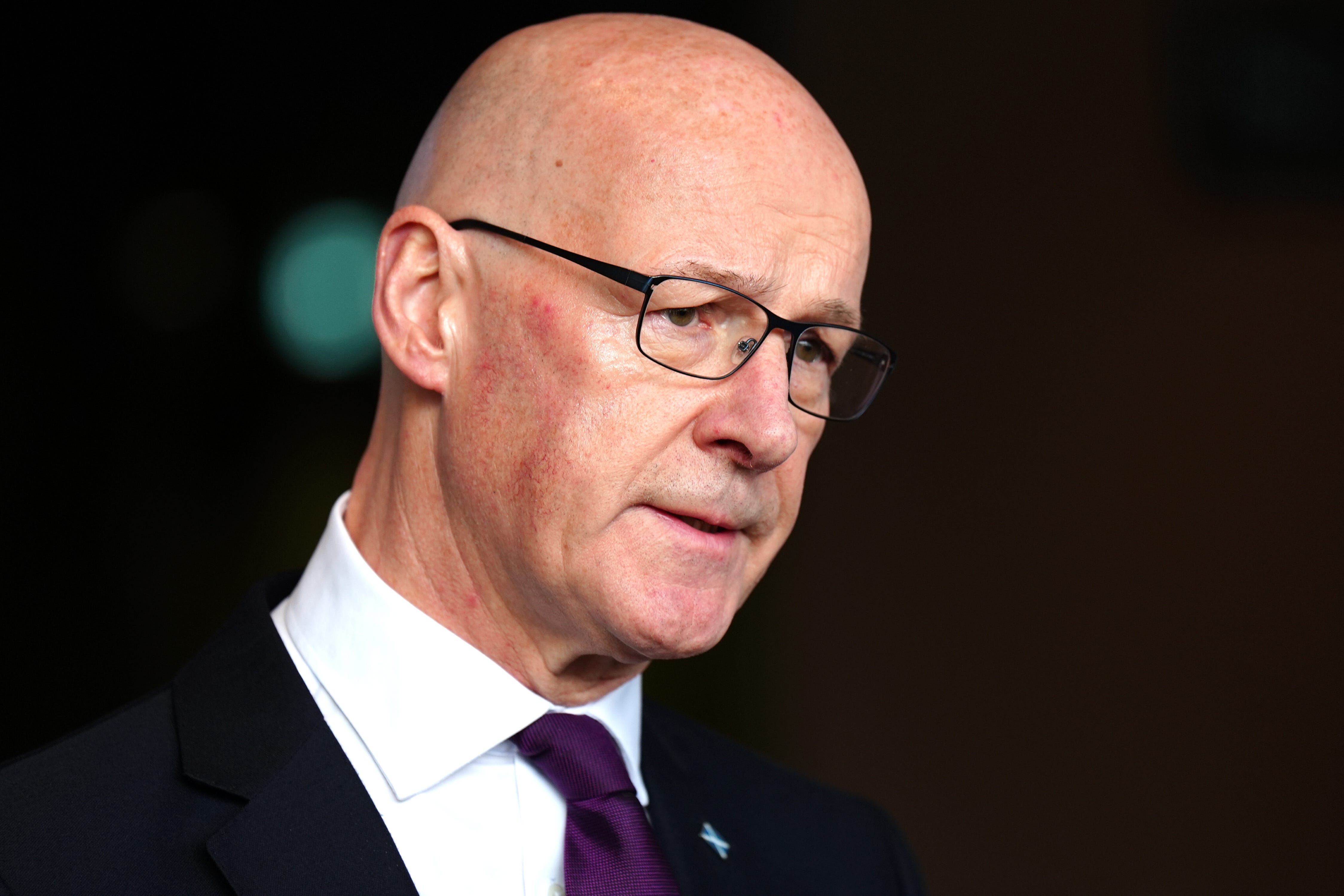 First Minister John Swinney said changes to inheritance tax in the Autumn Budget were causing ‘unacceptable stress’ among farmers in Scotland (Jane Barlow/PA)