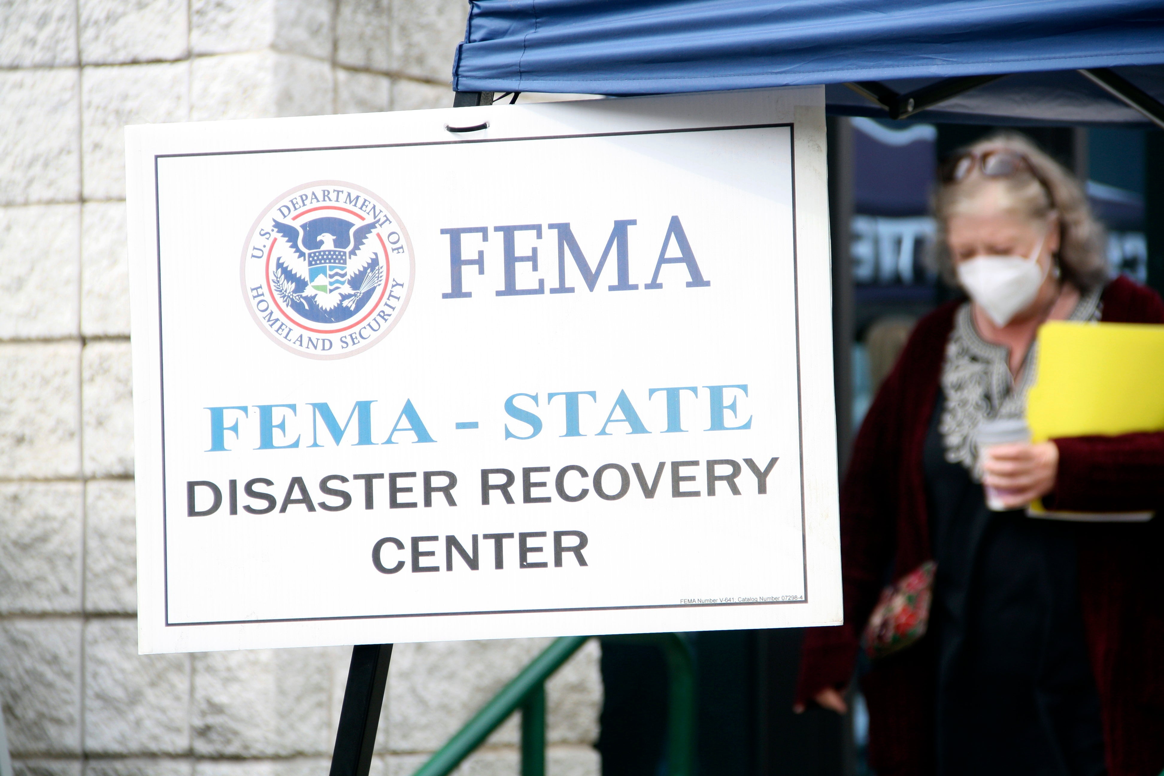 A FEMA disaster recovery center pictured in Asheville, North Carolina. Washington claims that avoiding homes with hostile residents, regardless of political affiliation, is standard FEMA practice