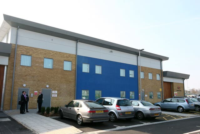 Brook House immigration removal centre, next to Gatwick Airport in West Sussex (Gareth Fuller/PA)