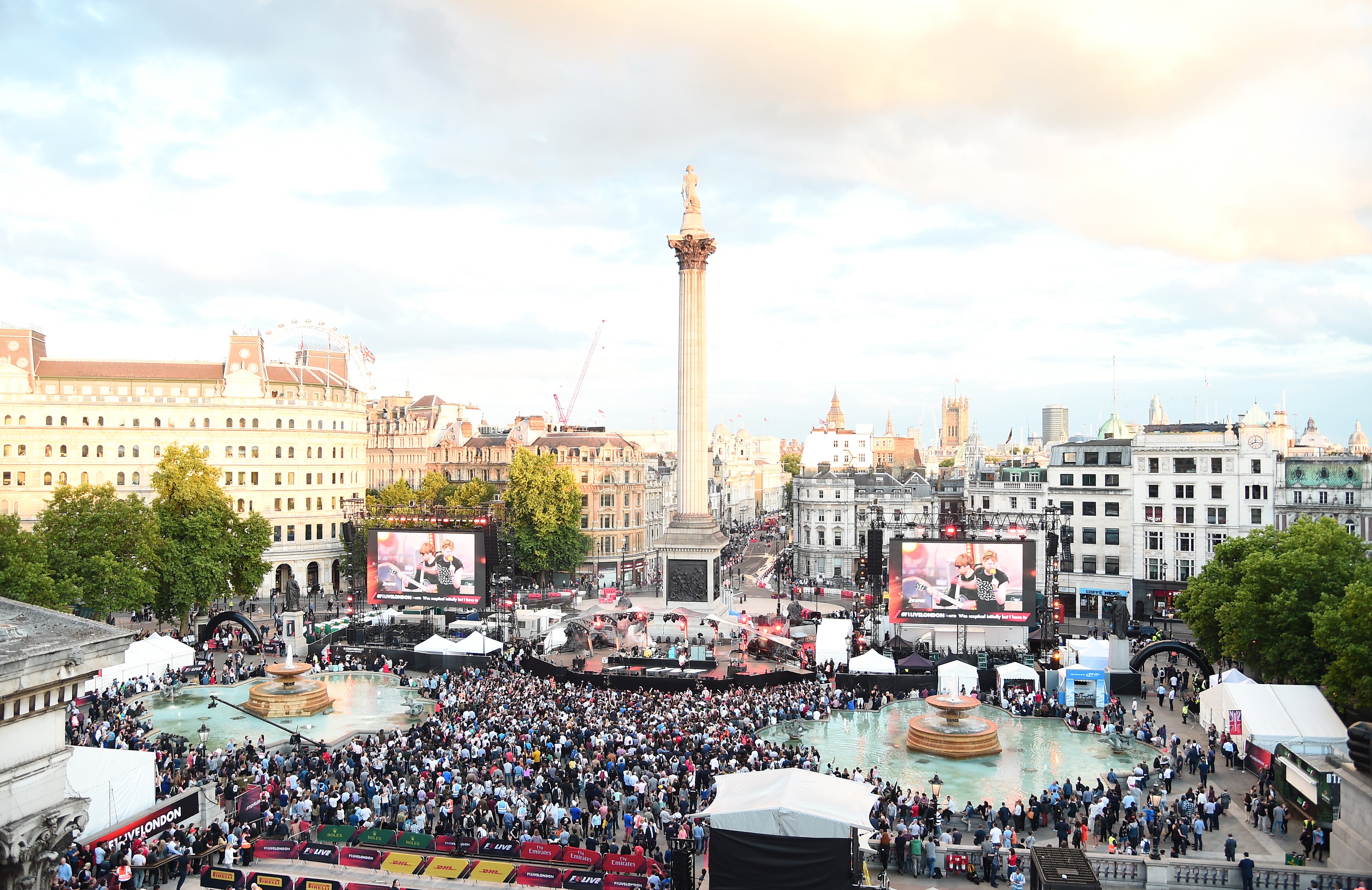 Trafalgar Square was a hub of F1 activity in 2017