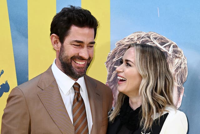 <p>John Krasinski y Emily Blunt </p>