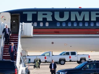 President-elect Donald Trump arrives at Joint Base Andrews, Maryland, on Wednesday November 13 2024