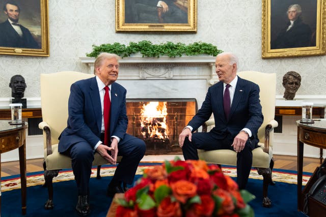 <p>Joe Biden and Donald Trump exchanged pleasantries when they met at the White House following a bruising campaign. In other parts of the White House, a different feeling washed over the room </p>