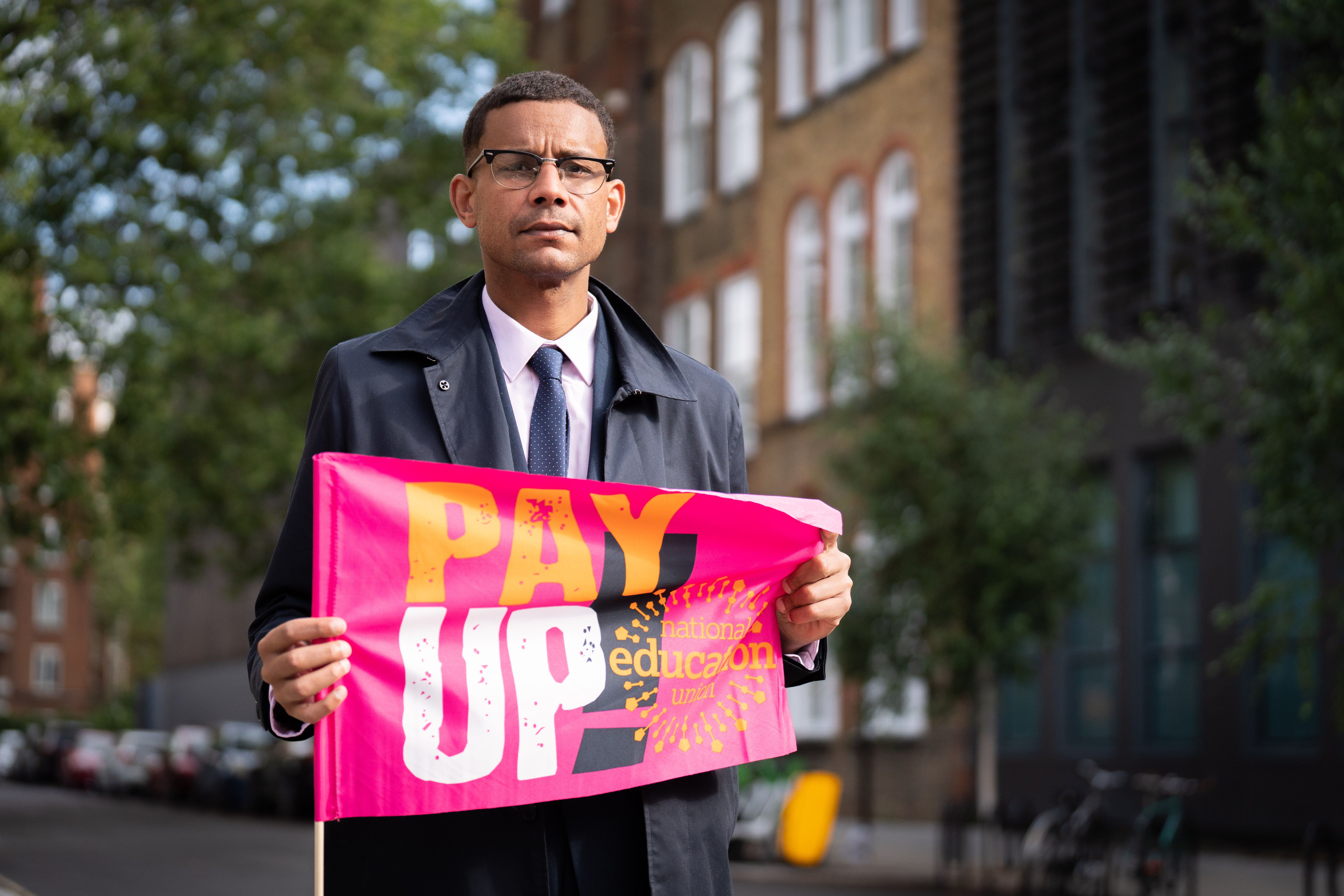 Daniel Kebede, the General Secretary of the National Education Union (NEU), said staff are ready to strike to ‘win a fair pay award’ (James Manning/PA)