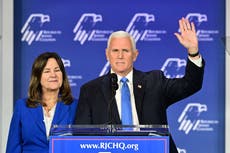 Pence says he doesn’t want Trump to pardon Jan 6 rioters and prays for president-elect to ‘stand on his oath’